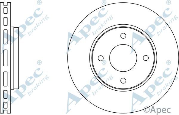 APEC BRAKING stabdžių diskas DSK2588